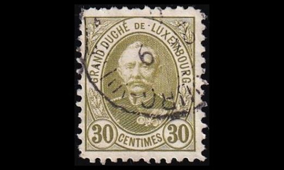 Luxemburg 61C o Suurherttua Adolf 30 C (11) (1891)
