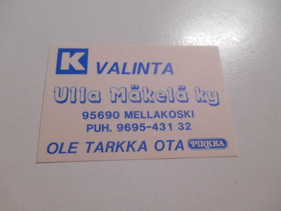 TT Etiketti K-valinta Mellakoski