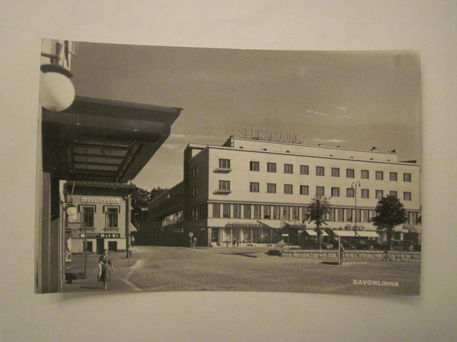 VANHA Postikortti Savonlinna 1950-l Alkup.Mallikappale