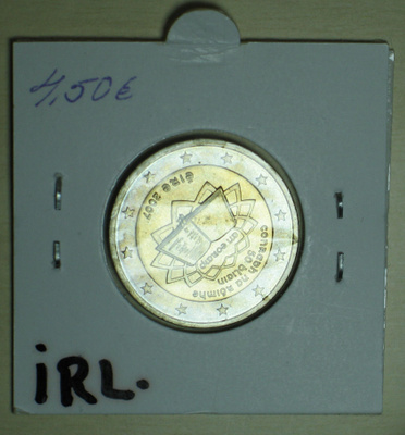 2007 Irlanti 2 euro Aihe : Rooman sopimus kulkematon