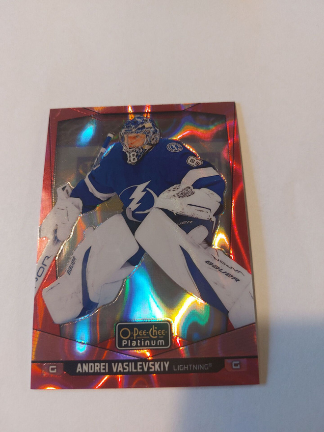 24-25 O-Pee-Chee Platinum Pink Magma #27 Andrei Vasilevskiy
