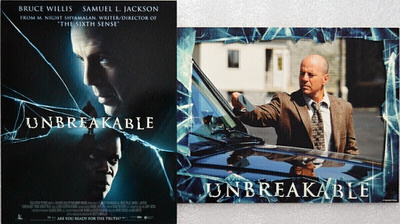 Aulakuva: Unbreakable - särkymätön (Bruce Willis) - 10 kpl!