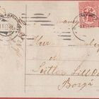 Mökki lumen peitossa - kulk v 1920? - pikkukuva 2