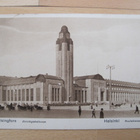 VANHA Postikortti Helsinki Rautatie Asema 1924 - pikkukuva 1