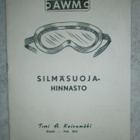 AWM Silmäsuojahinnasto (sis. kasvosuojat), 1950-luvulta - pikkukuva 1