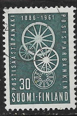 Postisäästöpankki 75v 1961 (LAPE 534) O