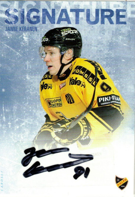 2016-17 Cardset JANNE KERÄNEN KalPa Signature nimmari