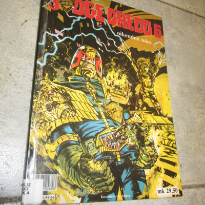 JUDGE DREDD 6 OIKEUDEN MIES  : 1.p v 1991 -  kovakantinen !!