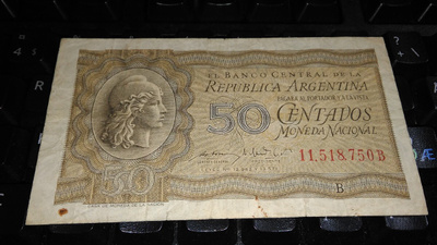 Argentiina 5 Centavos 1947-50 P259 F
