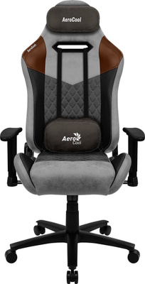 Aerocool DUKE AeroSuede Universal gaming chair Black, Brown,