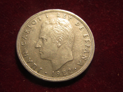 5 pesetas 1982. Espanja-Spain