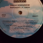 Paula Koivuniemi – Rakkaudella, Sinun LP 1993 - pikkukuva 3