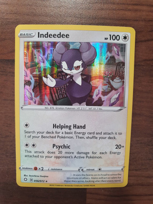 Pokemon Indeedee 056/072 Holo Rare