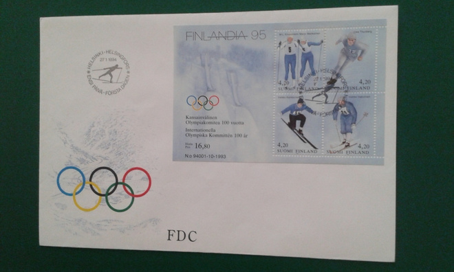 fdc 1994 suomalaisia talvioympiavoittajia