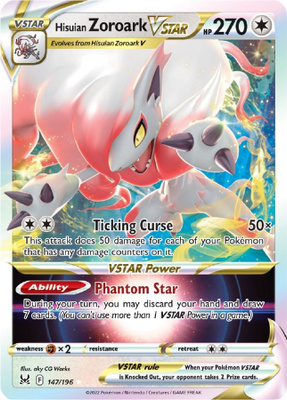 Hisuian Zoroark VSTAR 147/196 - Lost Origin - NM/M