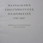 Maatalouden edistämistyötä Itä-Hämeessä 1797-1947 - pikkukuva 1