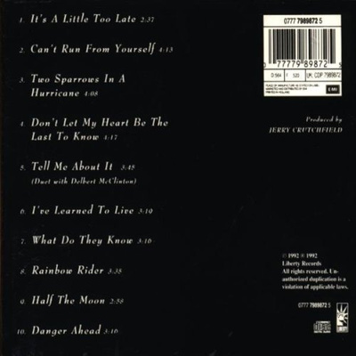 TANYA TUCKER -CANT RUN FROM YOURSELF