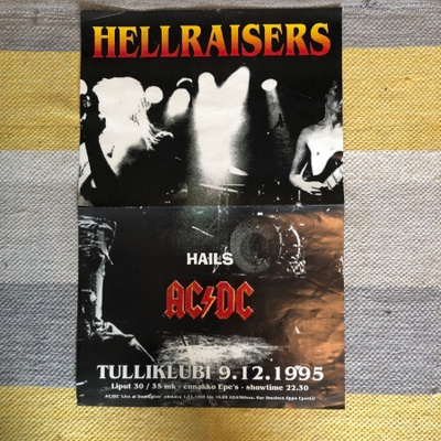 Hellraisers hails AC/DC-juliste. 1995.