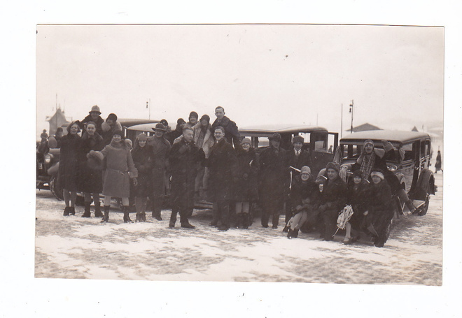 VANHA Valokuva UPEAT Autot 1920-l  11 x 18 cm
