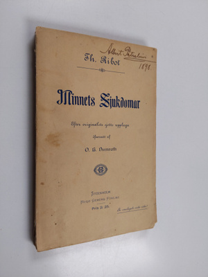 Theodule Ribot : Minnets sjukdomar