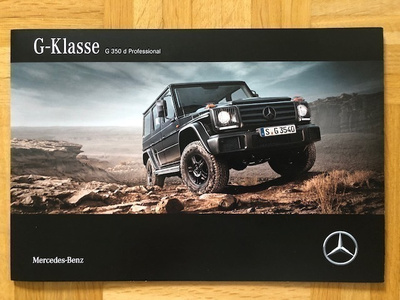 Esite Mercedes G-luokka W463 G 350 d Professional 2016