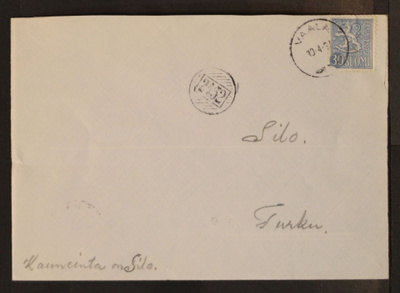 # 24001 # Numeroleima 2432 + Vaala kirje Turku - 1951