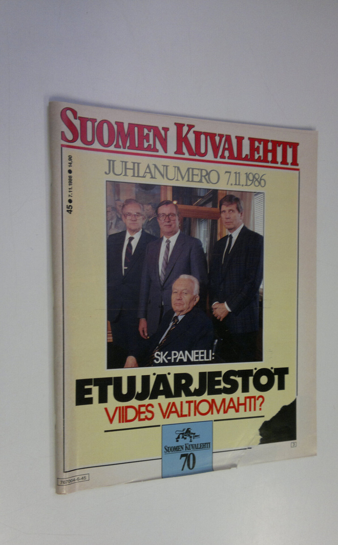 Suomen kuvalehti juhlanumero 7.11.1986