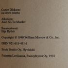 Carter Dickson - Ja sitten murha - pikkukuva 3