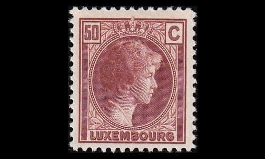 Luxemburg 171 ** Charlotte 50 C punert.ruskea (1926)