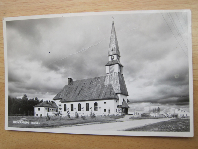 VANHA Postikortti Lappi Rovaniemi 1950-luku