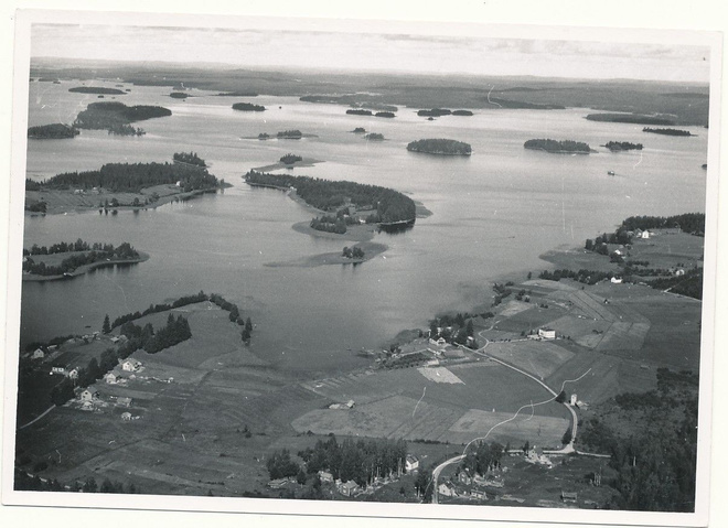 KUOPIO - vanha ilmakuvakortti