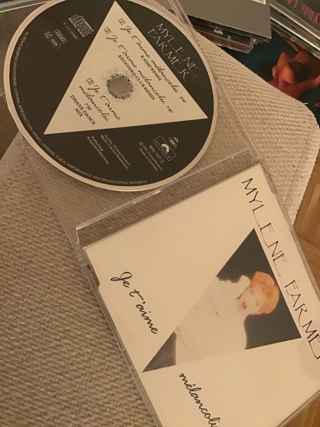 Mylene Farmer - je t`aime melancolic CDS single 1991
