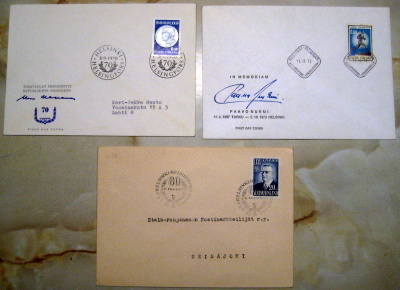 FDC 3 kpl Tunnettuja henkilöitä(88)