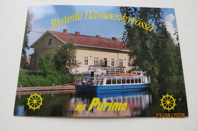 RISTEILE HÄÄMEENKYRÖSSÄ POSTIKORTTI KULKENUT