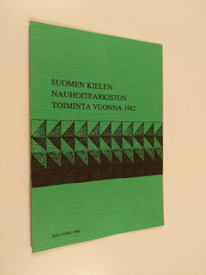 Suomen kielen nauhoitearkiston toiminta vuonna 1982
