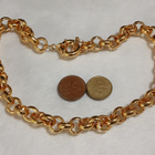 Upea 21k kullattu Kanadalainen papu kaulakoru Gold plated Vi - pikkukuva 5