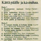 HORTTO KAALO - KÄTTÄ PÄÄLLE JA KÄSIRAHAA. (C-KASETTI 1973) - pikkukuva 2