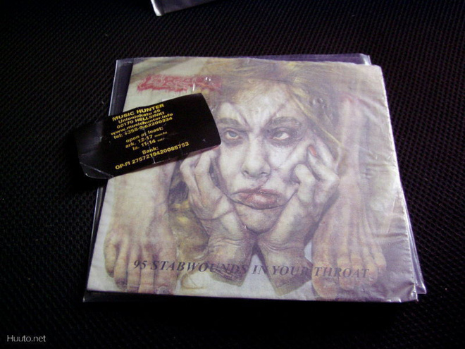 GROG - 95 STABWOUNDS IN YOUR THROAT 7''  EX/EX VINYYLI