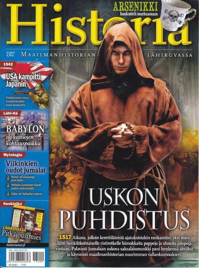 Tieteen Kuvalehti HISTORIA 9/2017 Teema: Reformaatio, 1517