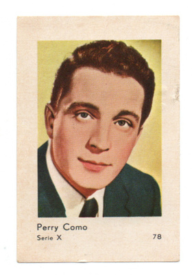 Purkkakuva  Hellas Serie X  n:o 78 PERRY COMO