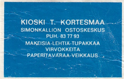 Simonkallion Ostoskeskus, T. Kortesmaa   s87