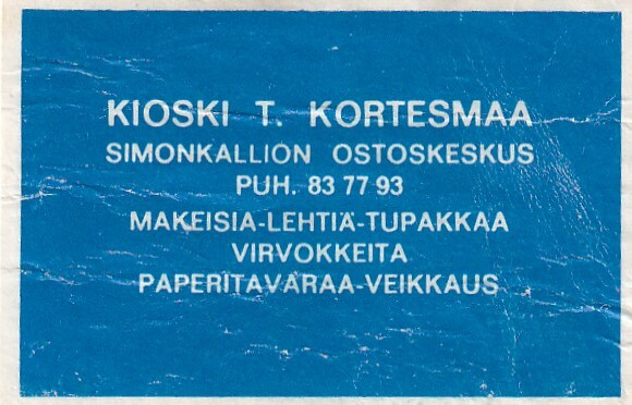 Simonkallion Ostoskeskus, T. Kortesmaa   s87