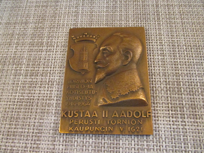 Kustaa II Aadolf mitali Tornio / J .Vikainen 1964.