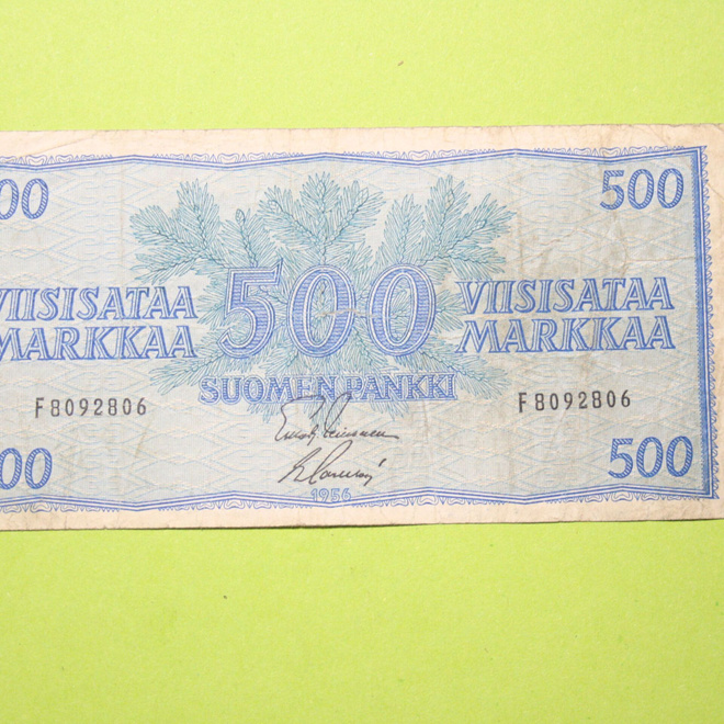 500 Markkaa 1956