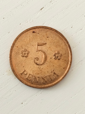 5 penniä 1939