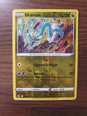 Pokemon Drampa 119/203 Reverse holo rare