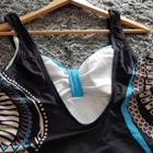 Musta kuosillinen Swimsuit / Uimapuku / Uima-asu - koko XXL - pikkukuva 3