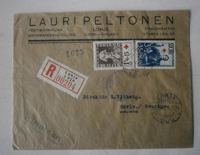 Lohja Rec., Lauri Peltonen, 5.5.1952 SPR-merkit, tarkastusl.