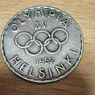 OLYMPIA vuodelta 1952 , 500 mk raha , onko ylimääräinen risu - pikkukuva 3