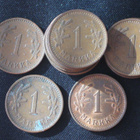 1 Mk Kupar markkoja 14 Kpl Suomi 1940- 1943 ja 1951 - pikkukuva 3